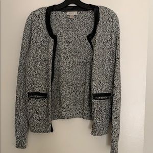 Black and white cardigan